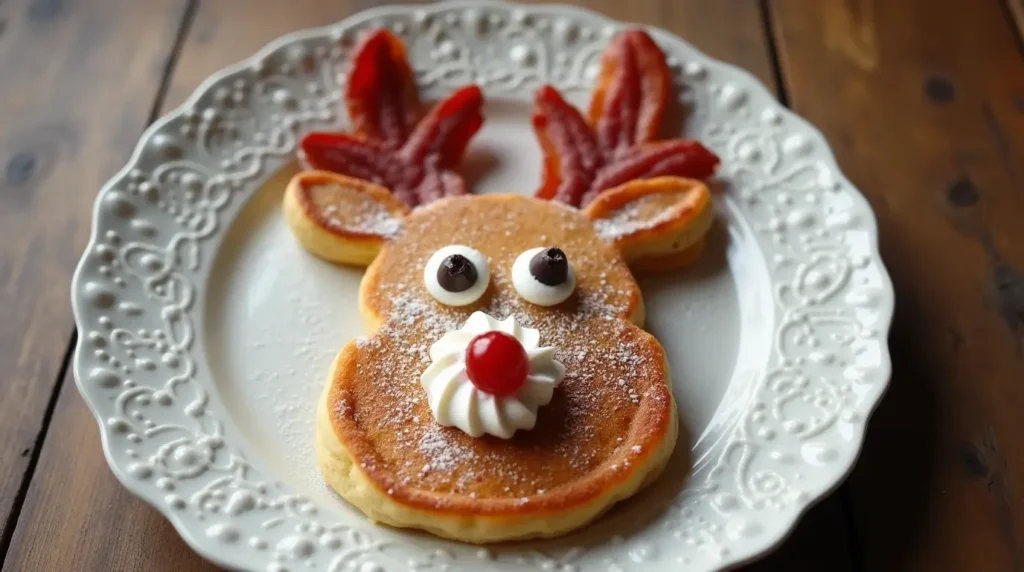 How to Make Adorable Reindeer Pancakes for Holiday Desserts